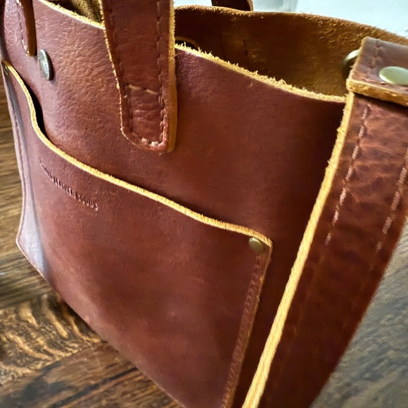 Portland Leather Goods 'Almost Perfect' Mini Crossbody - Nutmeg/Classic - Picture 2 of 5